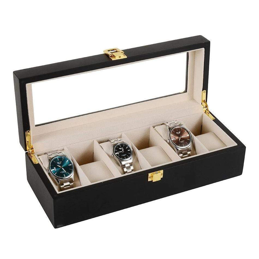 Zwart Houten Horlogebox